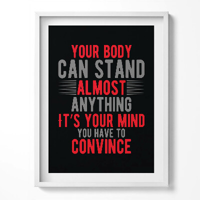 Obraz v rámu Motivační nápis 