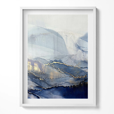 Obraz v rámu Abstrakce se zlatem