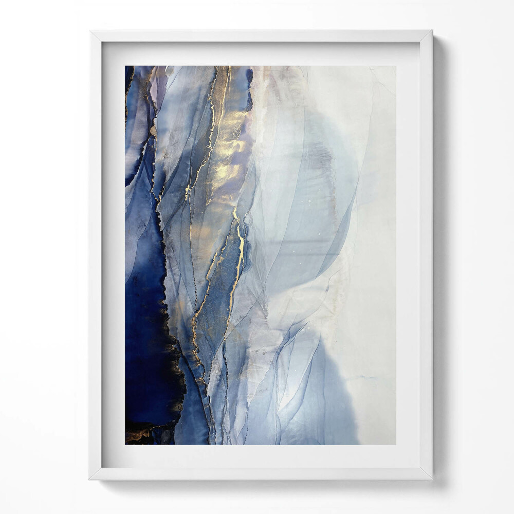 Obraz v rámu Abstrakce se zlatem