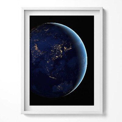 Obraz v rámu Zeměkoule ve vesmíru