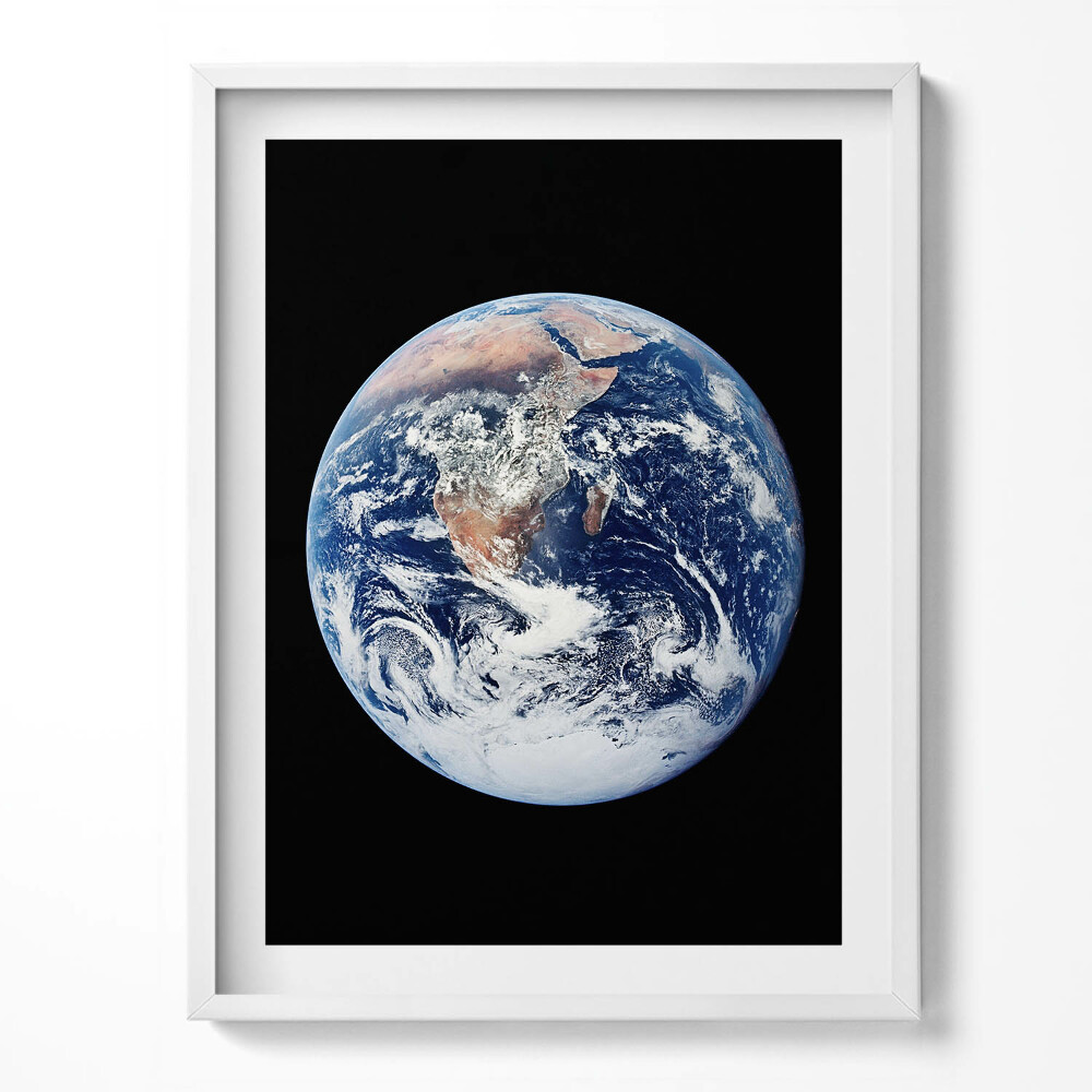 Obraz v rámu Země viděná z vesmíru