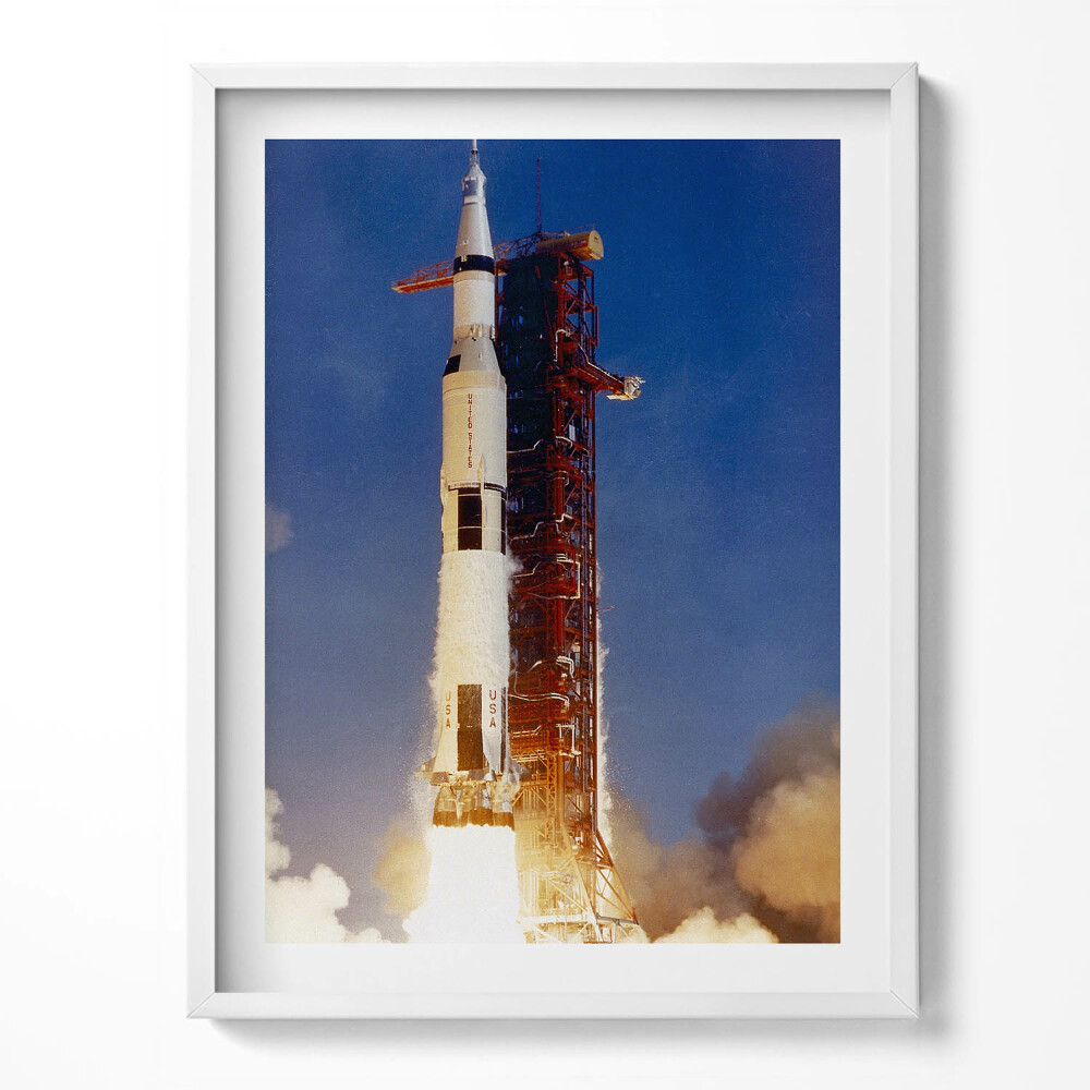 Obraz v rámu Start vesmírné rakety NASA