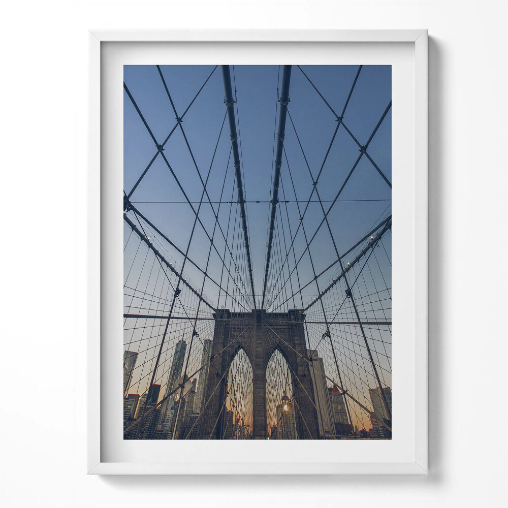 Obraz v rámu Architektura Brooklyn Bridge v Londýně