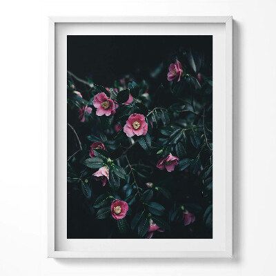 Obraz v rámu Vintage růžové květy