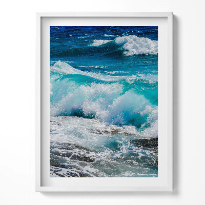 Obraz v rámu Mořské modré vlny