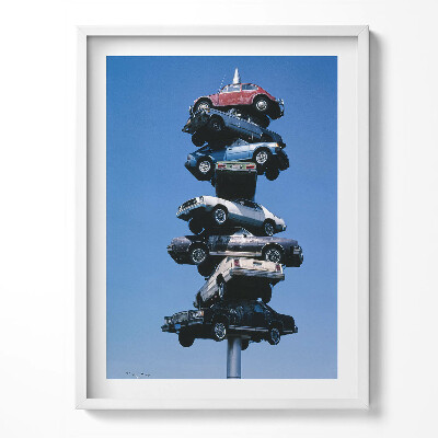 Obraz v rámu Auta nabodnutá
