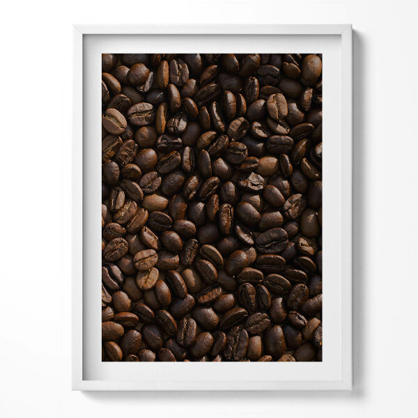 Obraz v rámu Kávová zrna Arabica