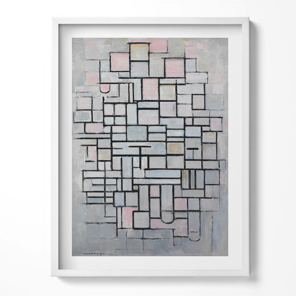 Obraz v rámu Moderní umění - geometrická skica