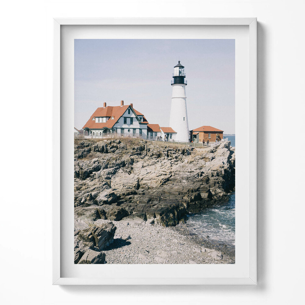 Obraz v rámu Mlhavé jehličnaté léto - krajina