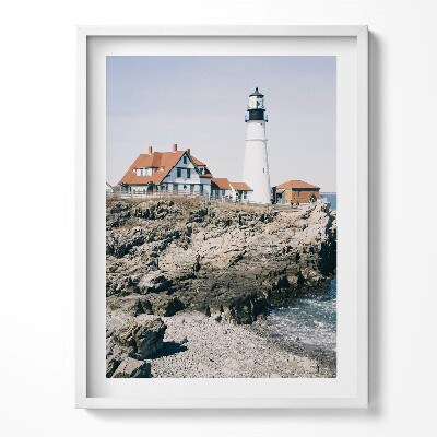 Obraz v rámu Mlhavé jehličnaté léto - krajina