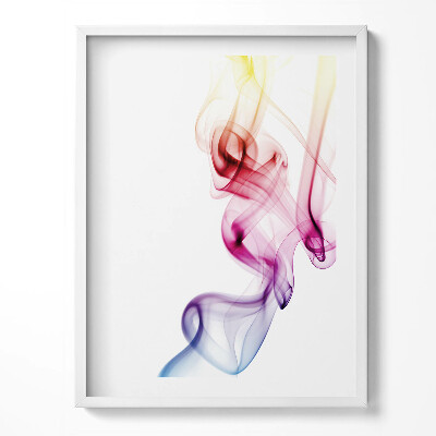 Obraz v rámu Barevný kouř abstrakce