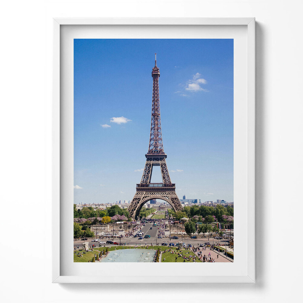 Obraz v rámu Krajina Eiffelova věž Paříž Francie