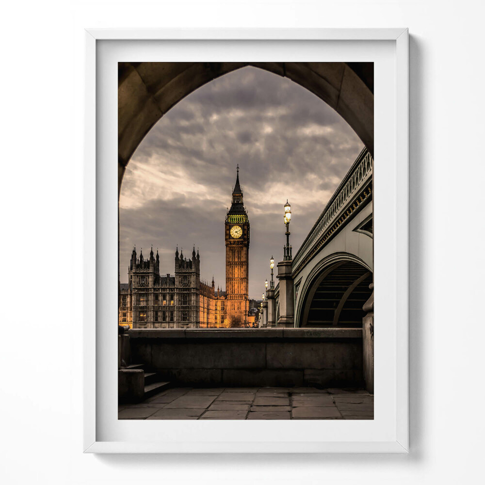 Obraz v rámu Pohled na Big Ben v Londýně