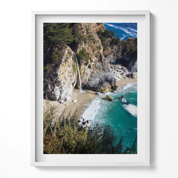 Obraz v rámu Příroda útes z ptačí perspektivy