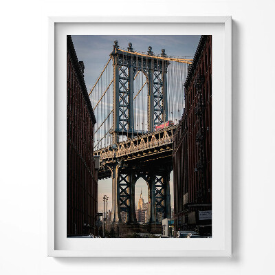 Obraz v rámu Architektura mostu a budov