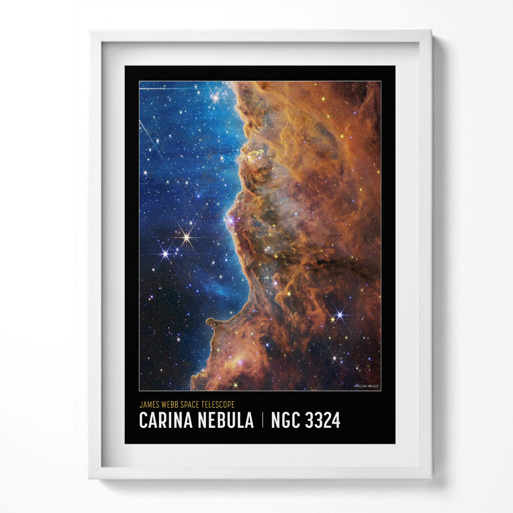 Obraz v rámu Plakát s vesmírnou tématikou s fotkami NASA