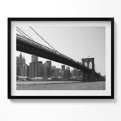 Obraz s rámem Brooklynský most v New Yorku