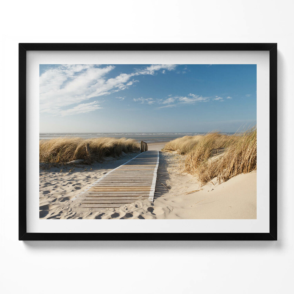 Obraz s rámem Výhled na pláž a moře