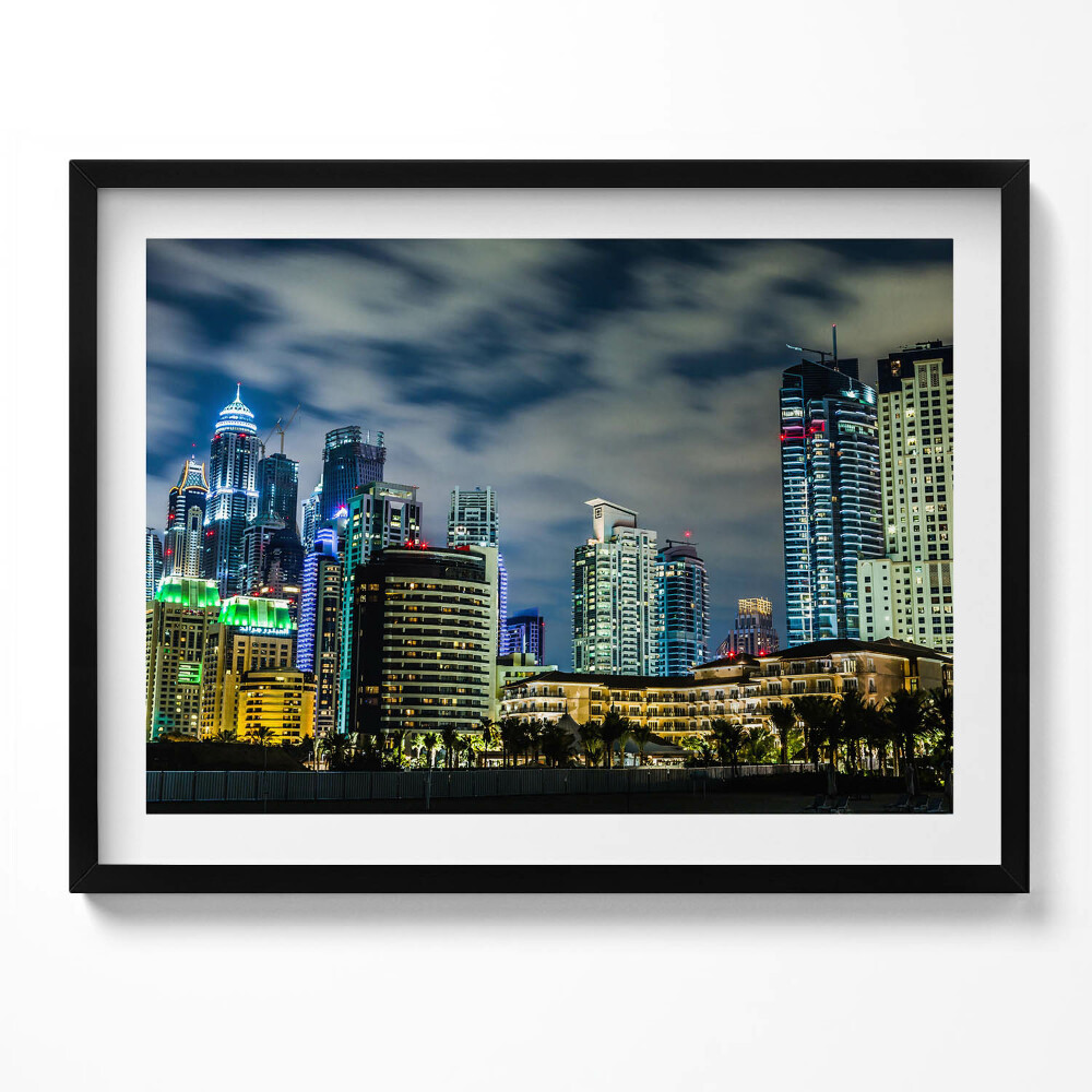 Obraz s rámem Velké město v noci