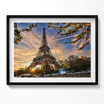 Obraz s rámem Eiffelova věž v Paříži