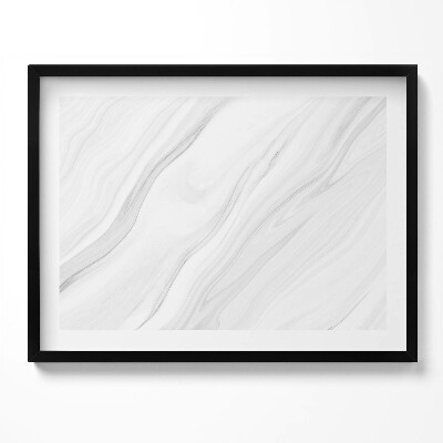 Obraz s rámem Jemný mramor