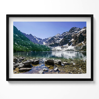 Obraz s rámem Horské jezero - krajina