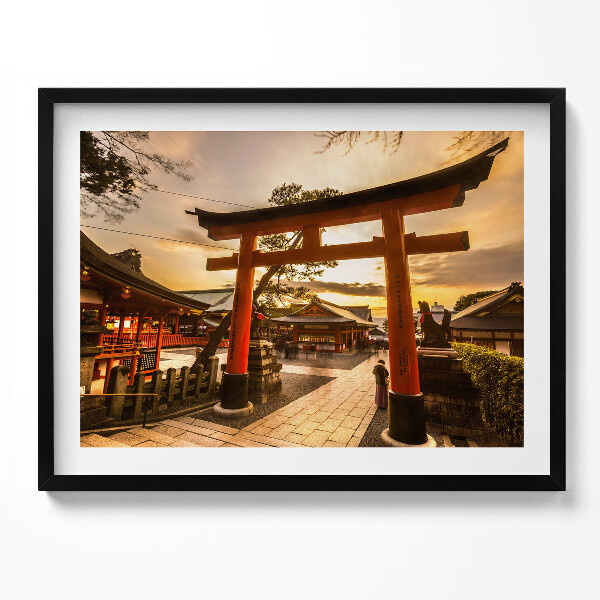 Obraz s rámem Japonská brána - asijská architektura