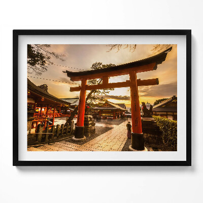 Obraz s rámem Japonská brána - asijská architektura