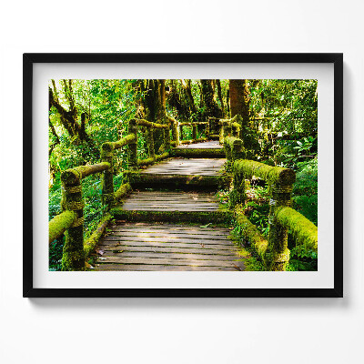 Obraz s rámem Dřevěný chodník - agroturistika
