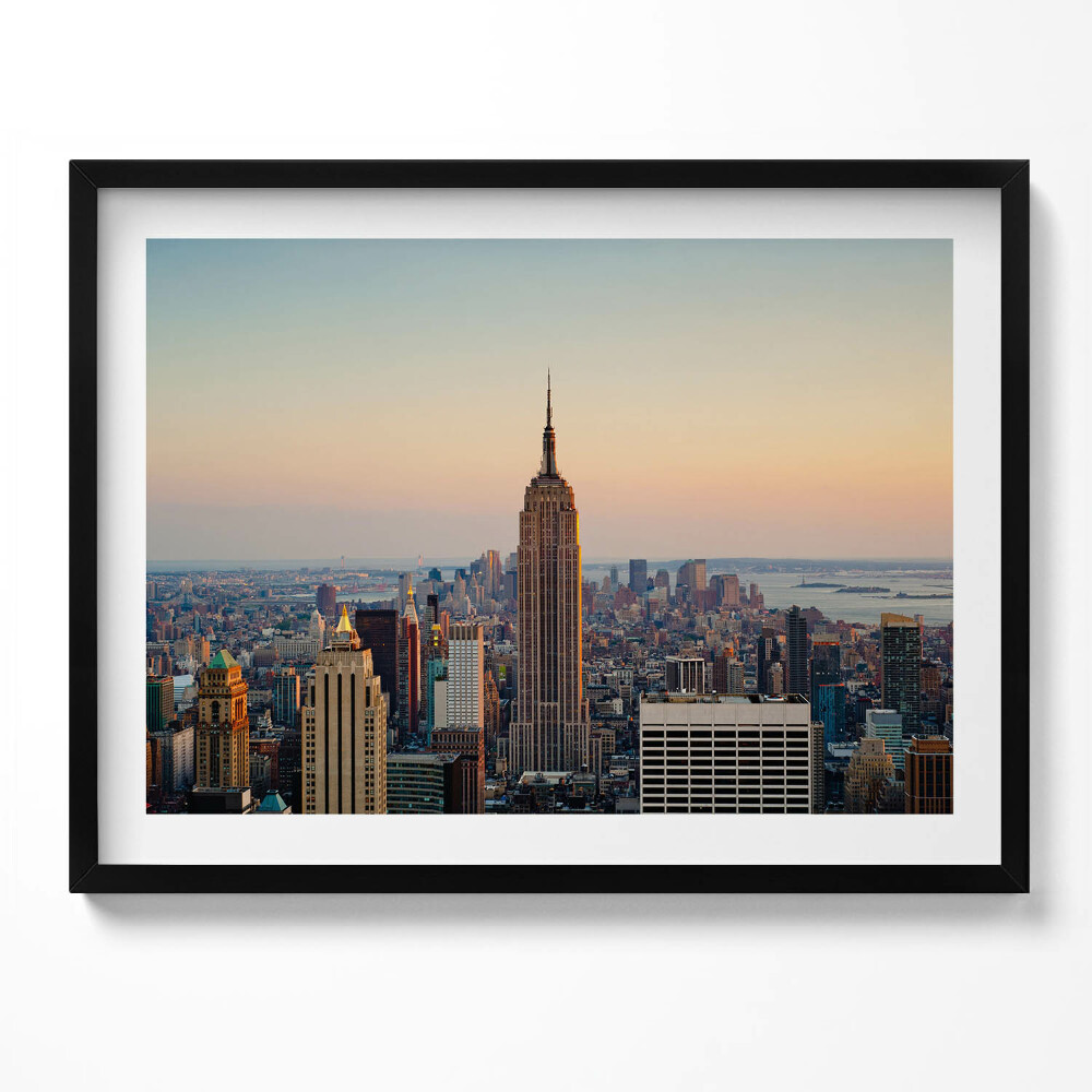 Obraz s rámem Panorama New Yorku