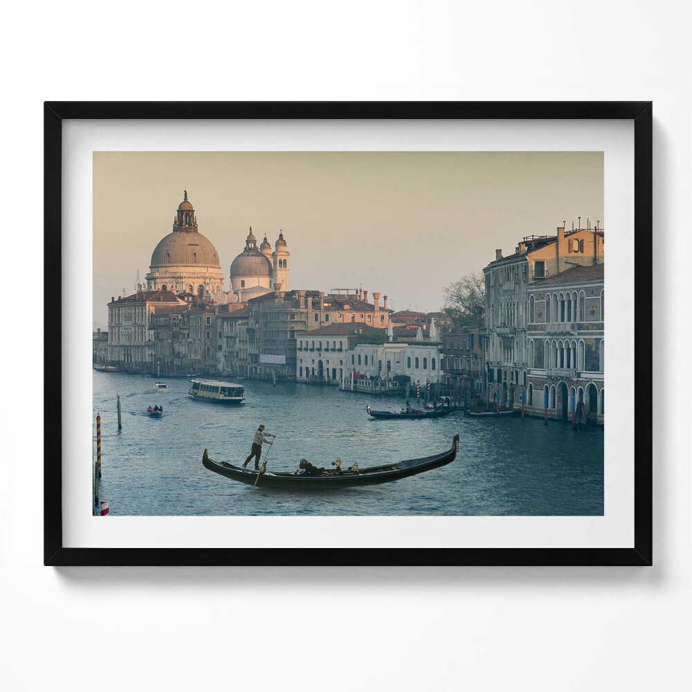 Obraz s rámem Gondola v Benátkách - Itálie