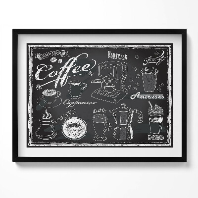 Obraz s rámem Kávovary