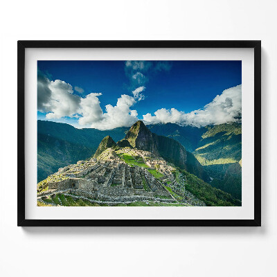 Obraz s rámem Pohled na Machu Picchu