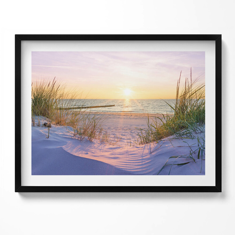Obraz s rámem Polské moře - pláž na slunci