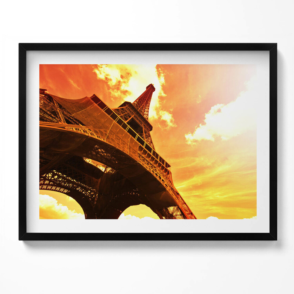 Obraz s rámem Atrakce Eiffelovy věže v Paříži
