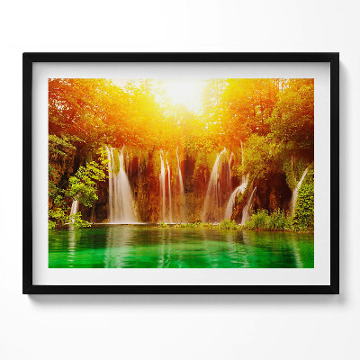 Obraz s rámem Malebný pohled na vodopád