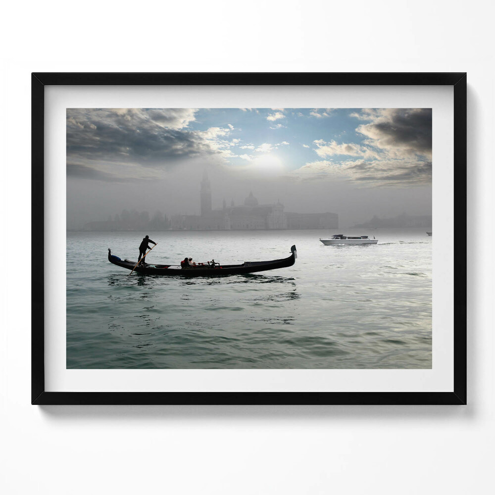 Obraz s rámem Benátské gondoly