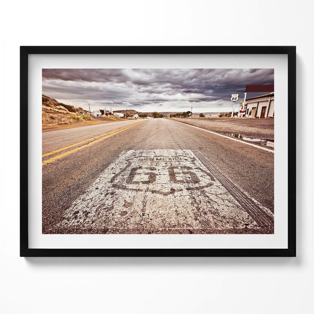 Obraz s rámem Route 66 Americká státní silnice