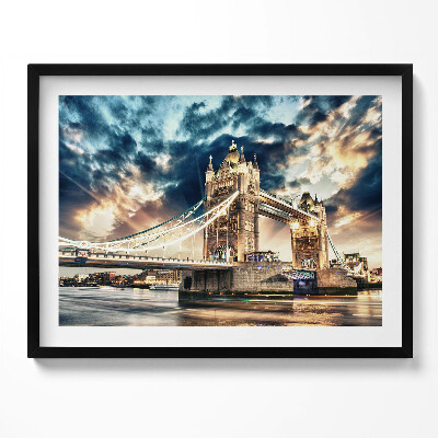 Obraz s rámem Tower Bridge v Londýně