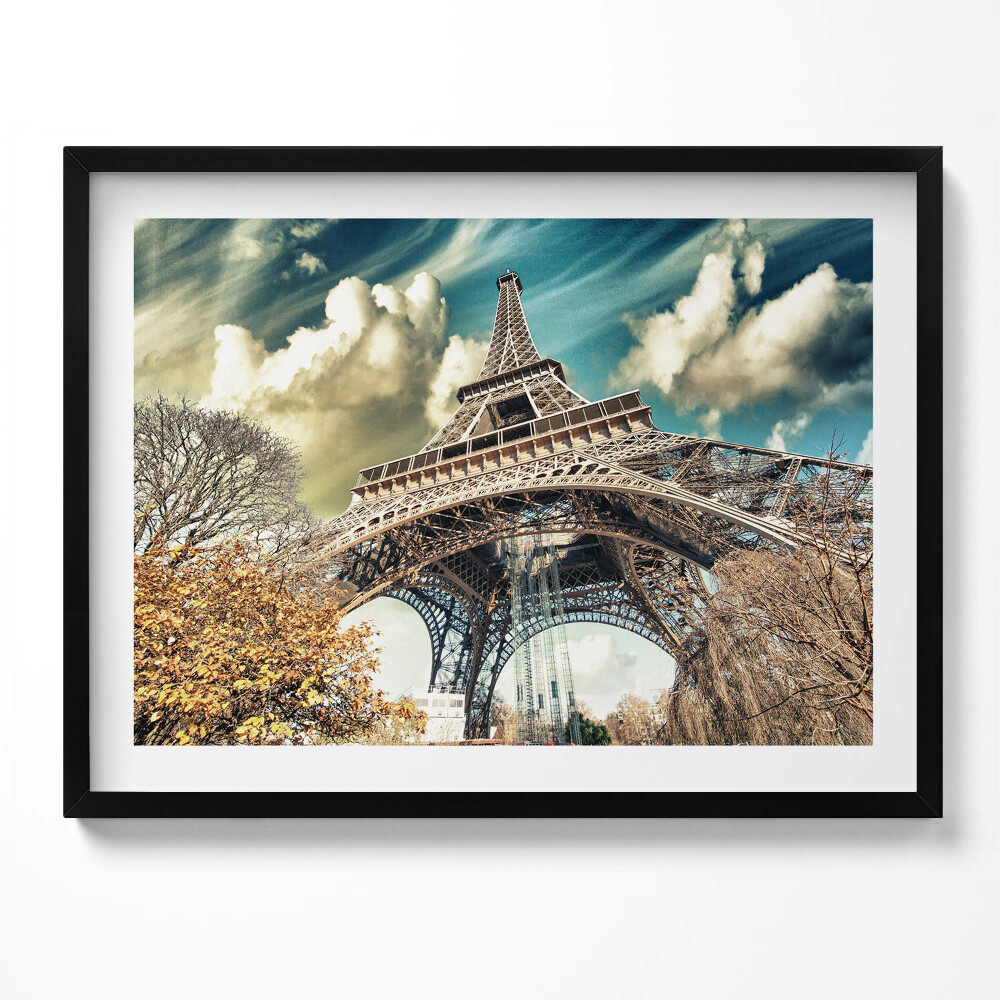Obraz s rámem Skvělý výhled na Eiffelovu věž