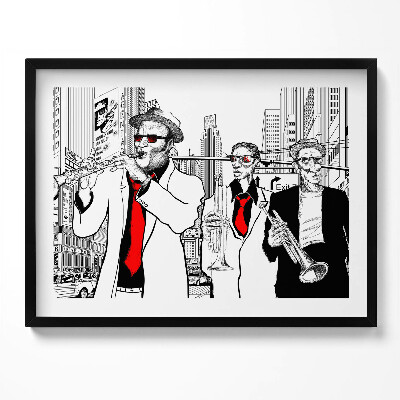 Obraz s rámem Jazzová kapela