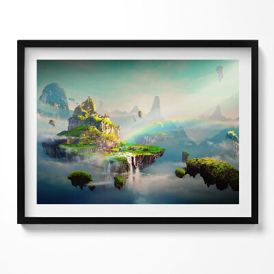 Obraz s rámem Čínský styl fantasy scény