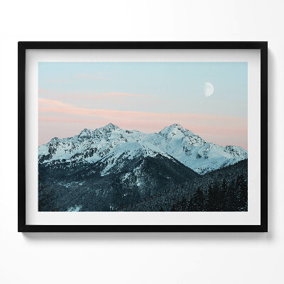 Obraz s rámem Pohoří v zimě