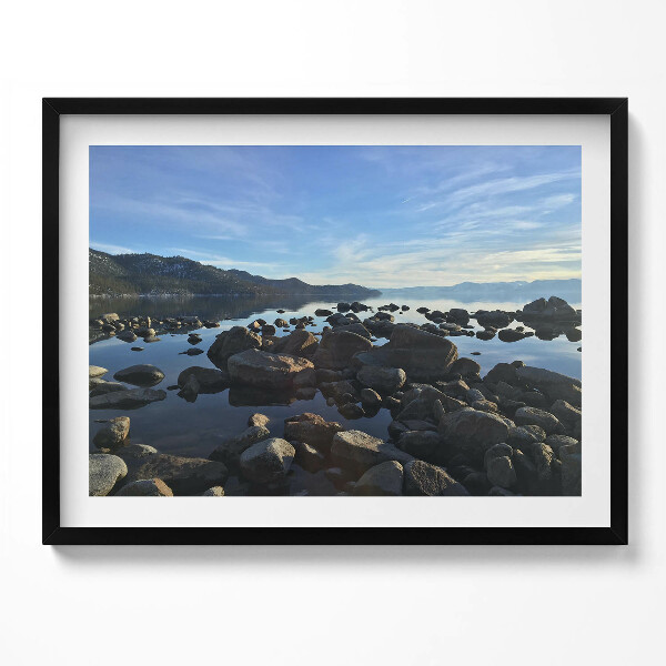 Obraz s rámem Kameny pod zataženou oblohou