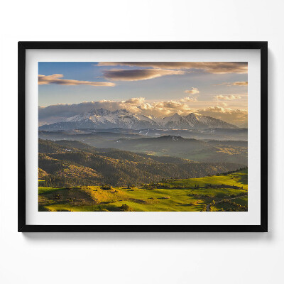 Obraz s rámem Pieniny Wysoki Wierch