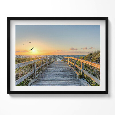 Obraz s rámem Dovolená u moře v Německu