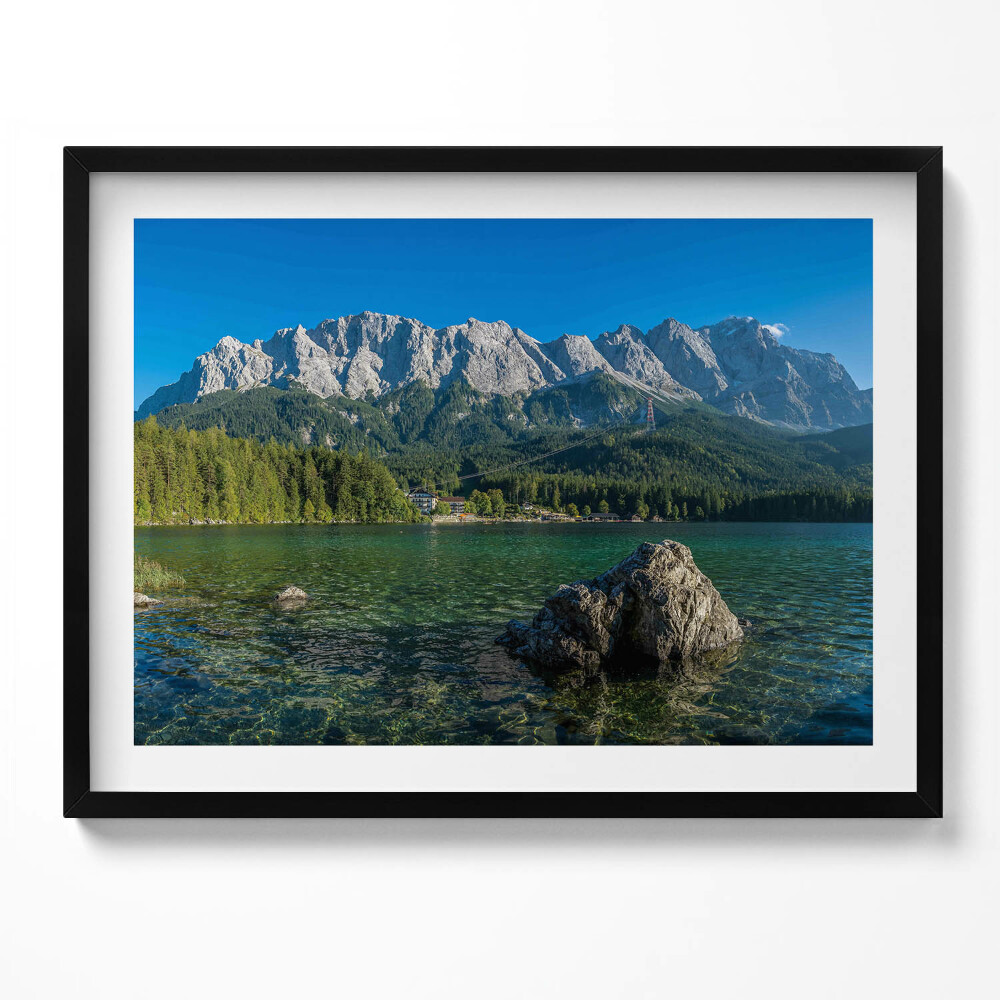 Obraz s rámem Summit Zugspitze v Německu