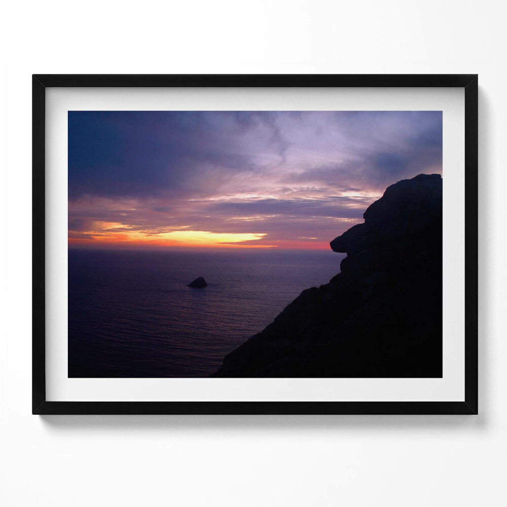 Obraz s rámem Kamenná hlava