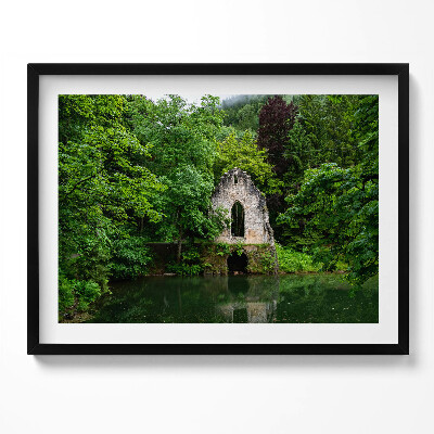 Obraz s rámem Ruiny staré kaple Chamonix Francie