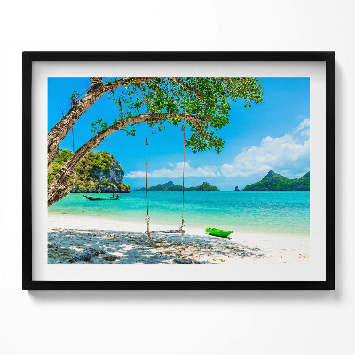 Obraz s rámem Slunečný ostrov v Thajsku